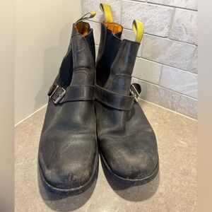 Black Leather Mag Shoes